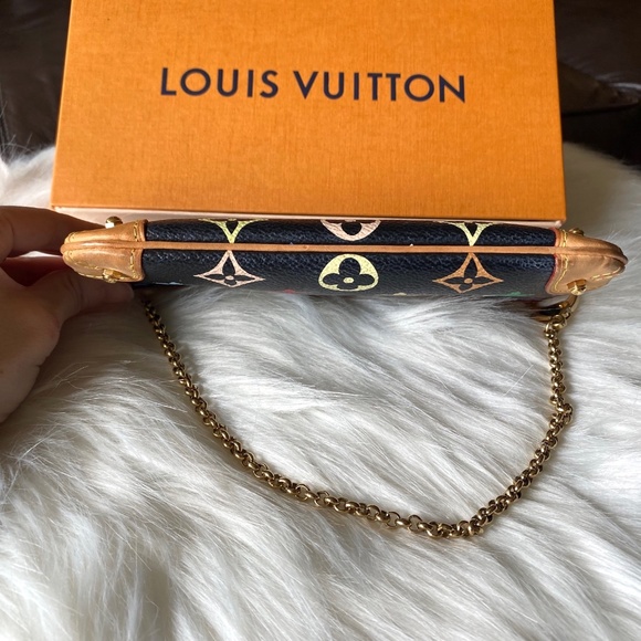 Louis Vuitton Pochette Milla MM - Monogram Multicolor Black M60097 - Picture 9 of 16